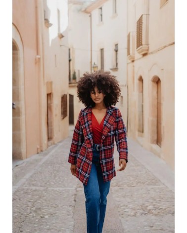 Chaqueta Cuadros Leopardas