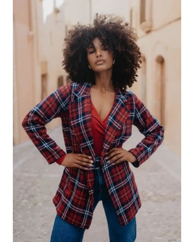 Chaqueta Cuadros Leopardas