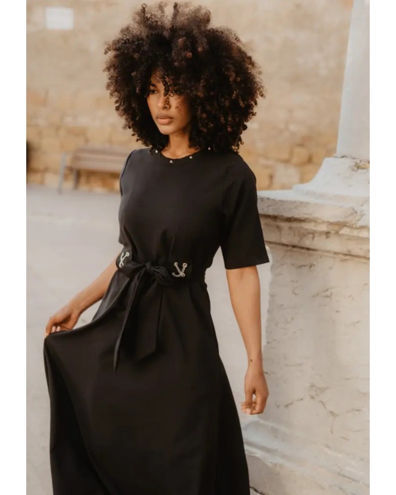 Vestido Cadenas Negro