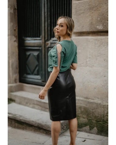 Camiseta Verde Calavera