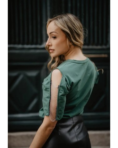 Camiseta Verde Calavera