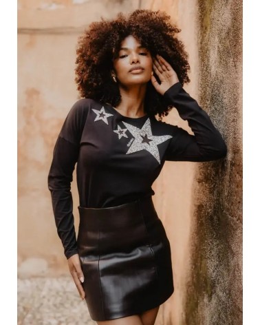 Camiseta Estrellas Plateadas