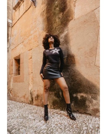 Camiseta Estrellas Plateadas