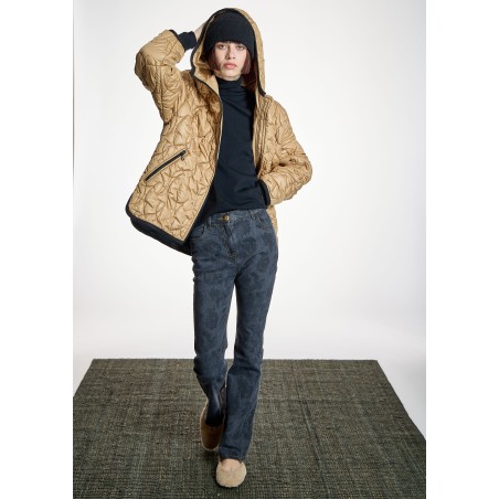 Parka Acolchada Camel