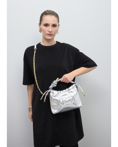 Bolso Bombero Bandolera Plateado