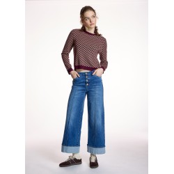 Vaqueros Rectos Vuelta Bajos