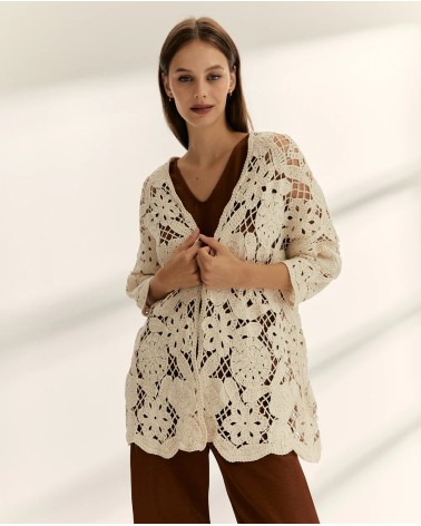 Chaqueta Tricot Beige