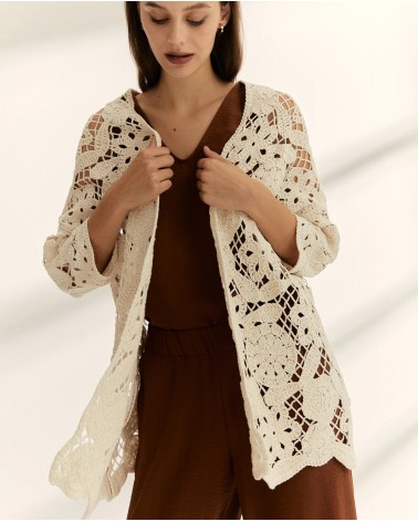 Chaqueta Tricot Beige