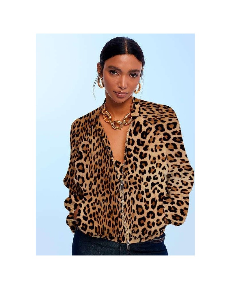Chaqueta Bomber Animal Print