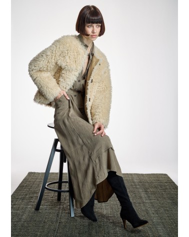 Chaqueta Teddy Cruda