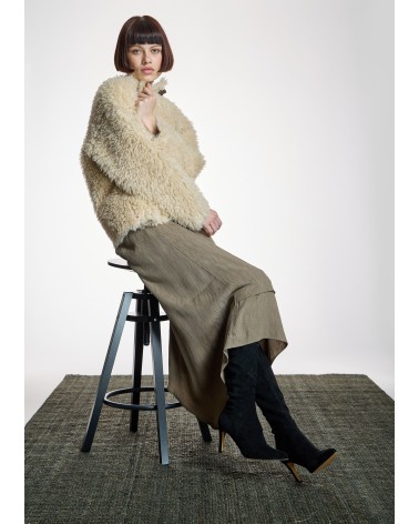 Chaqueta Teddy Cruda