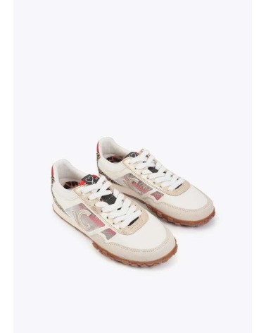 Zapatilla Rejilla y Animal Print