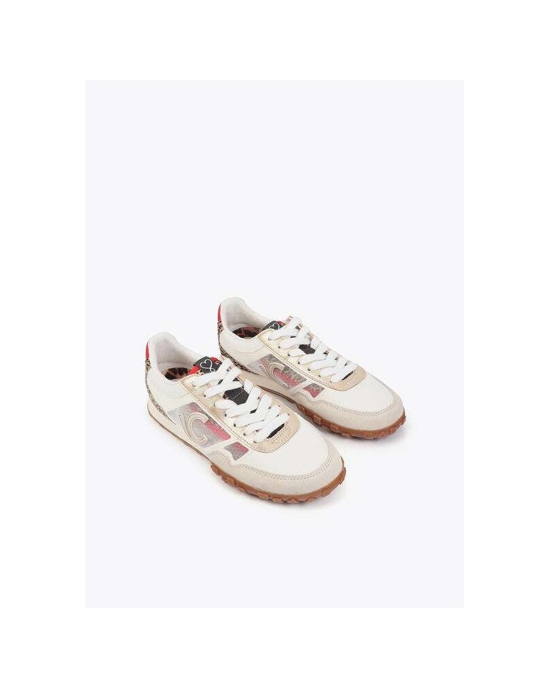 Zapatilla Rejilla y Animal Print