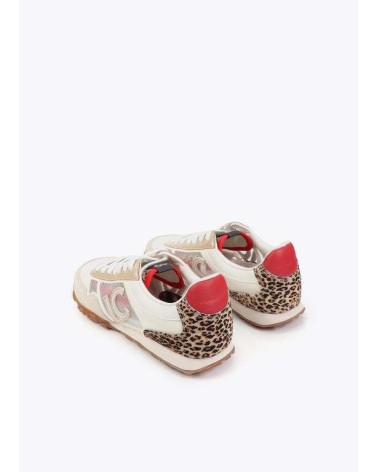 Zapatilla Rejilla y Animal Print