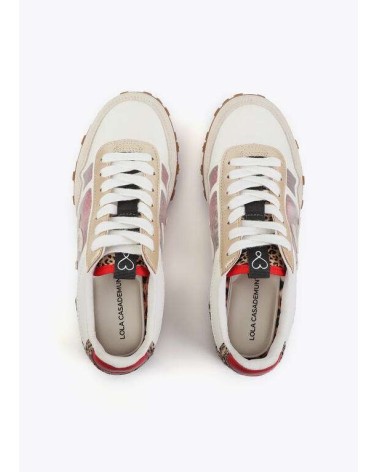 Zapatilla Rejilla y Animal Print