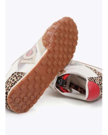 Zapatilla Rejilla y Animal Print