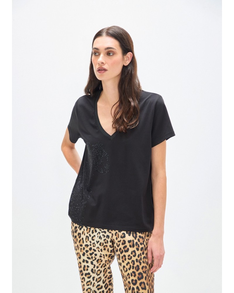 Camiseta Strass Animal