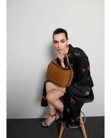 Bolso Bendolera Camel Asa Icónica