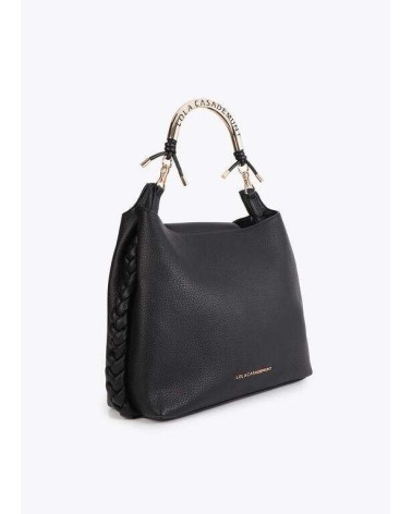 Bolso Shopper Negro Asa Metálica