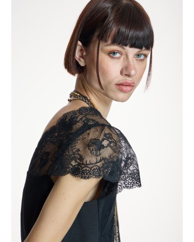 Top Negro Encaje