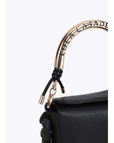 Bolso Mini Bandolera Negro Asa Troquelada