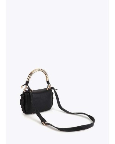 Bolso Mini Bandolera Negro Asa Troquelada