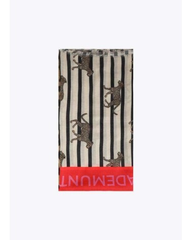 Foulard Rayas y Leopardo