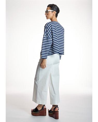 Jeans Culotte Blanco