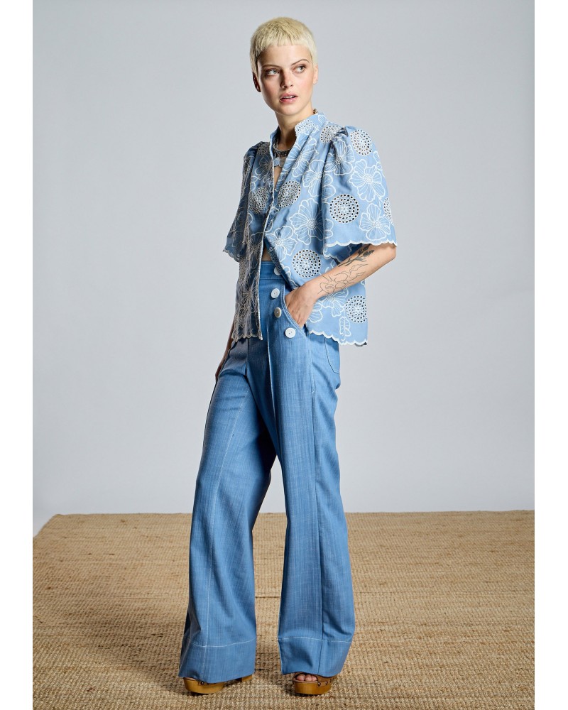 Denim Recto Detalle Botones