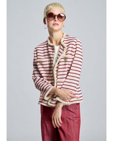 Chaqueta Cruda Rayas