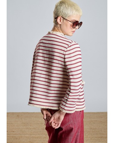 Chaqueta Cruda Rayas