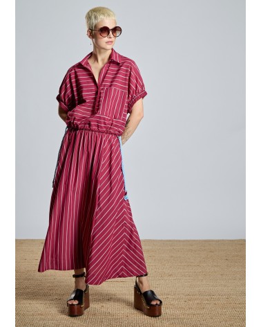 Blusa Granate Con Rayas