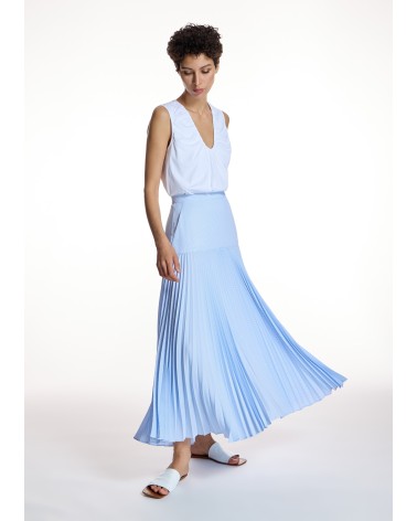 Falda Plisada Azul