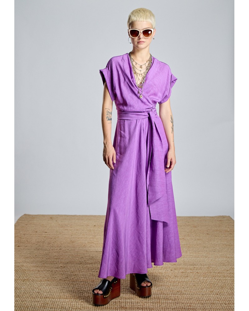 Vestido Cruzado Lila