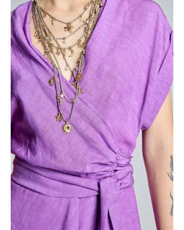 Vestido Cruzado Lila