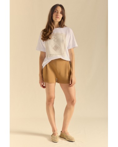 Camiseta Patch Tricot