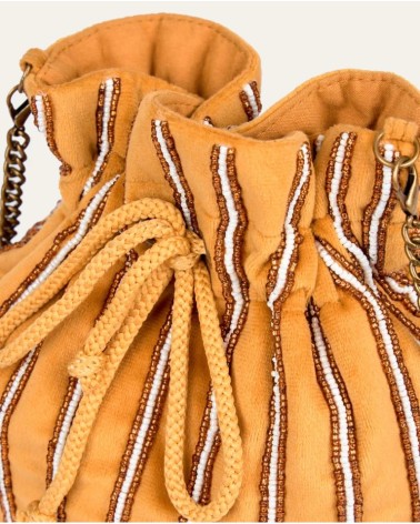 Bolso Cubo Cordón Camel