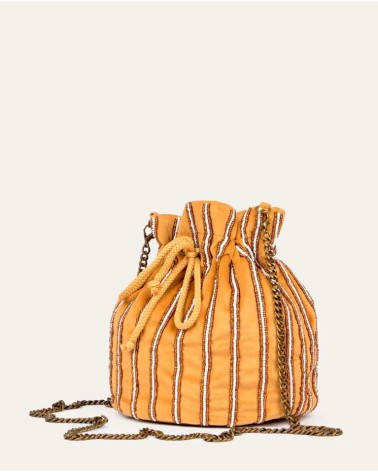 Bolso Cubo Cordón Camel