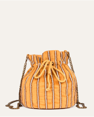 Bolso Cubo Cordón Camel