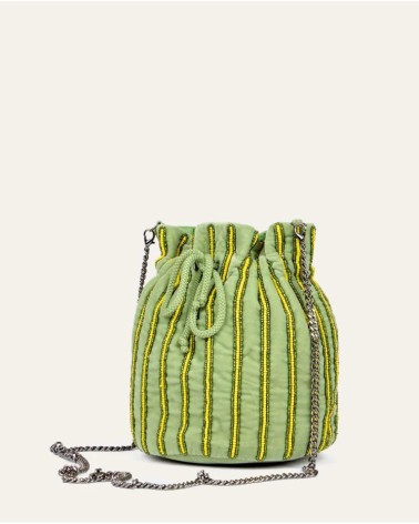 Bolso Cubo Cordón Verde