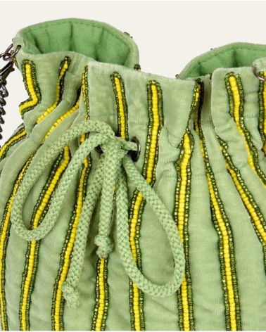Bolso Cubo Cordón Verde