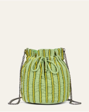 Bolso Cubo Cordón Verde