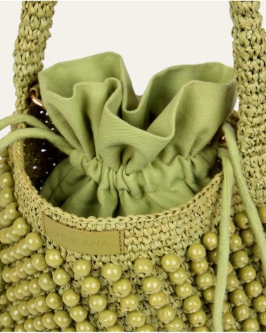 Bolso Rafia Bandolera Verde