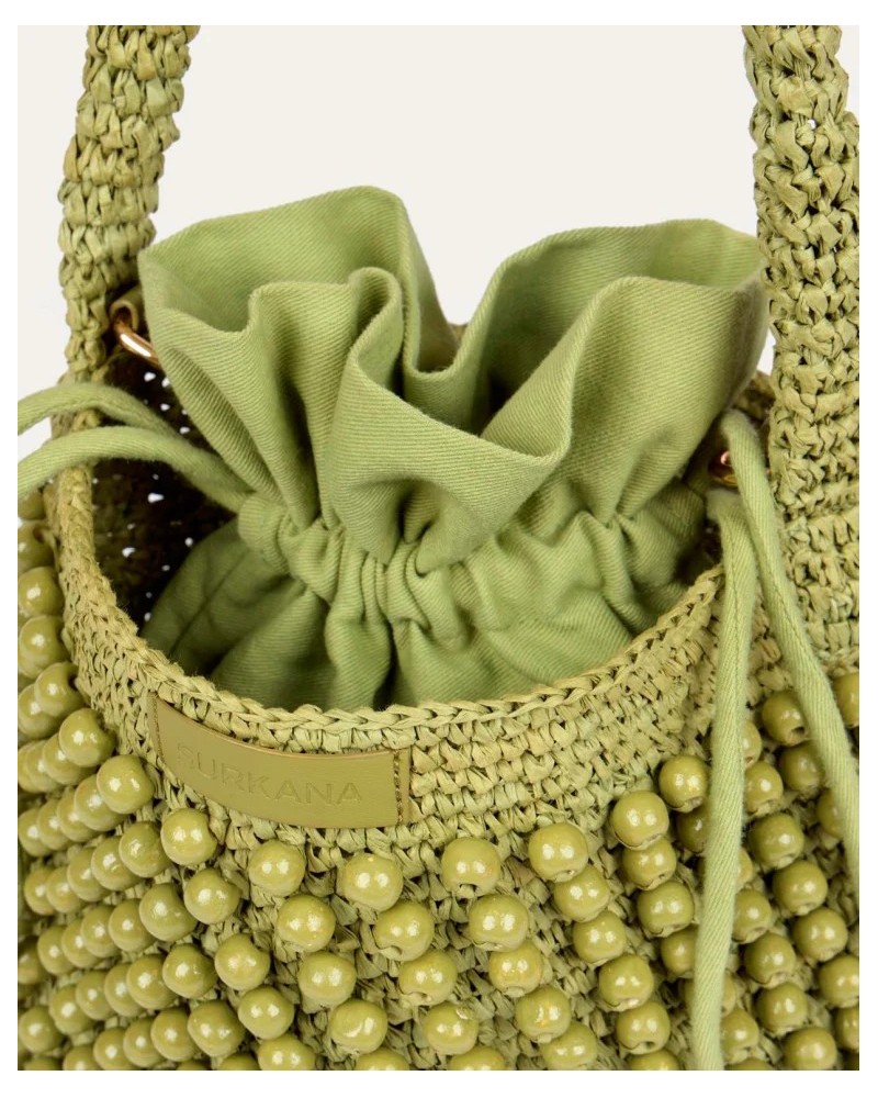 Bolso Rafia Bandolera Verde