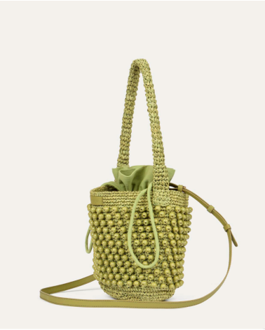 Bolso Rafia Bandolera Verde
