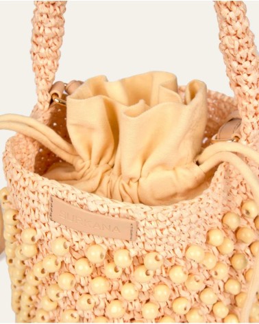 Bolso Rafia Bandolera Crudo