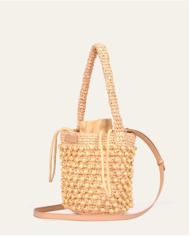 Bolso Rafia Bandolera Crudo