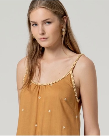 Vestido Tirantes Camel