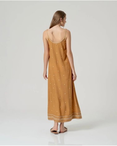 Vestido Tirantes Camel