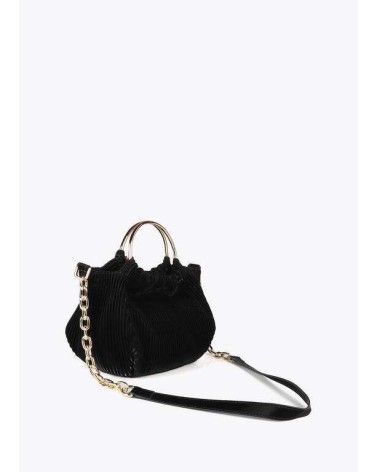 Bolso Pequeño Plisado Negro